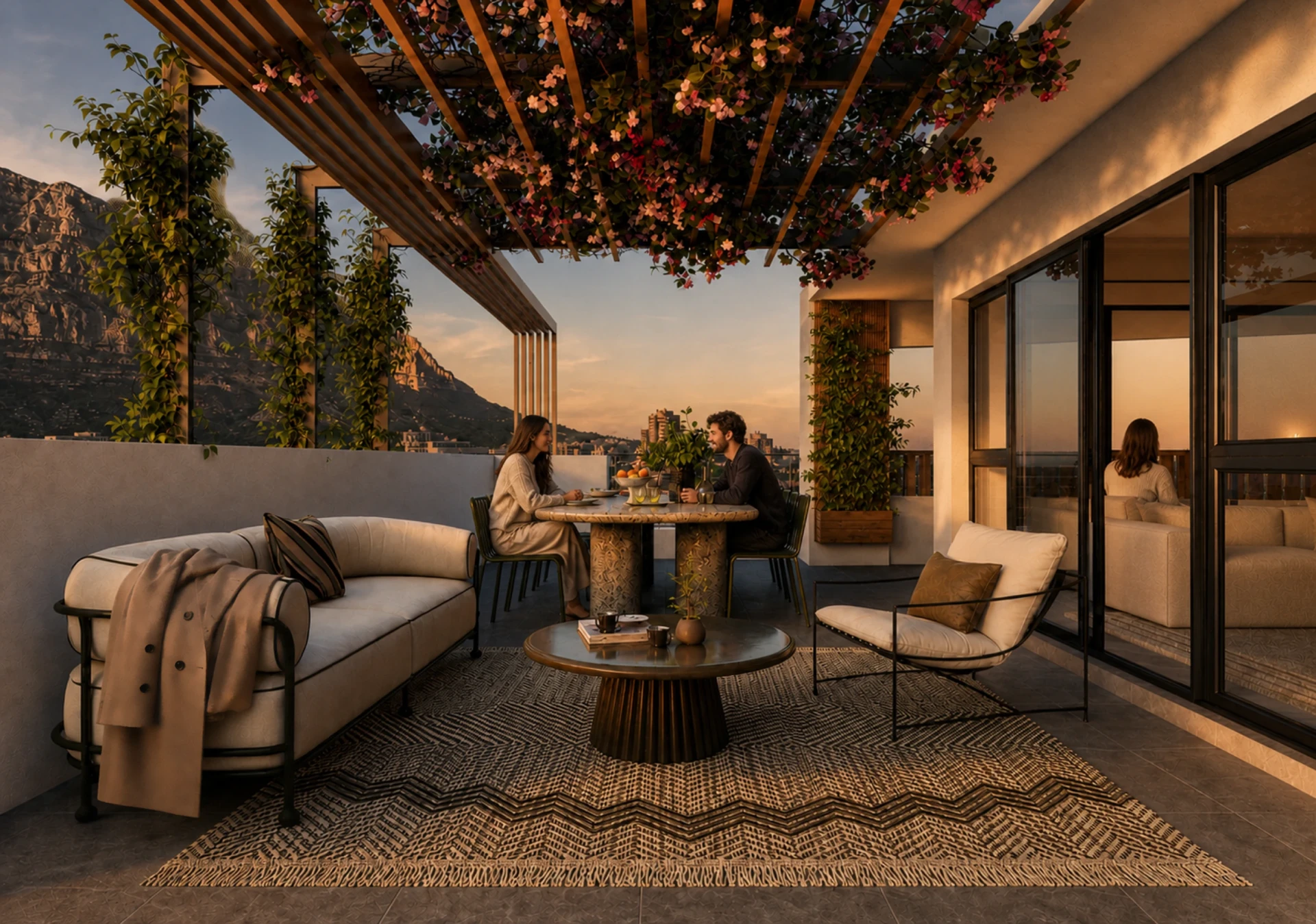 Covered Terrace — Mountain Outlook