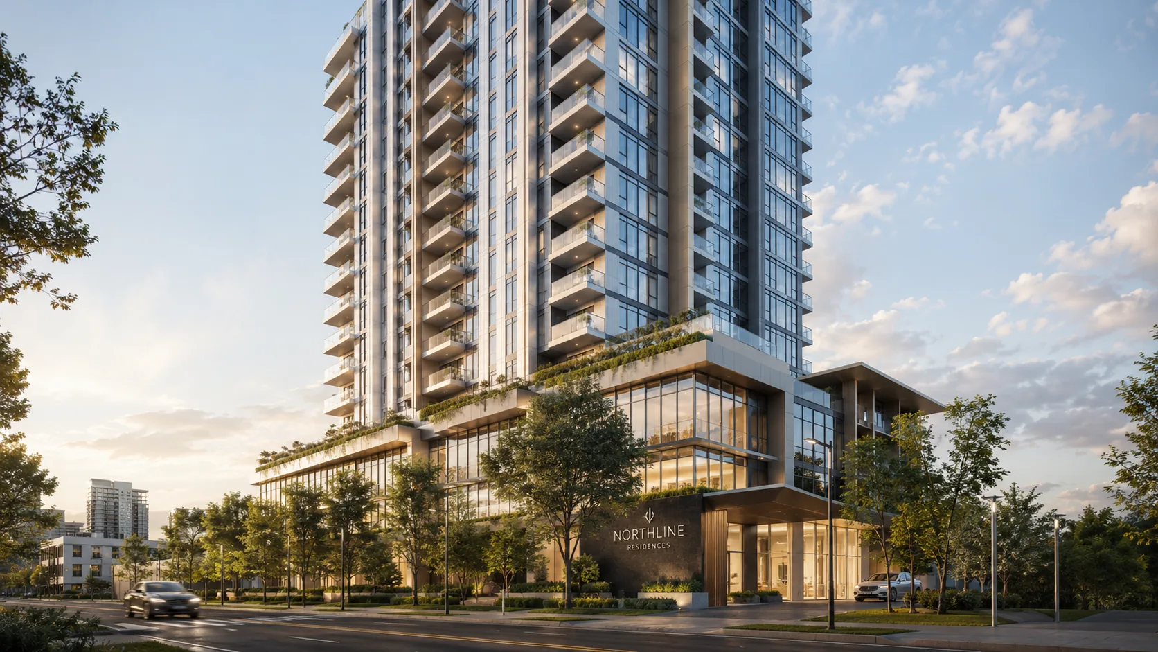 Northline Residences — Dusk Arrival
