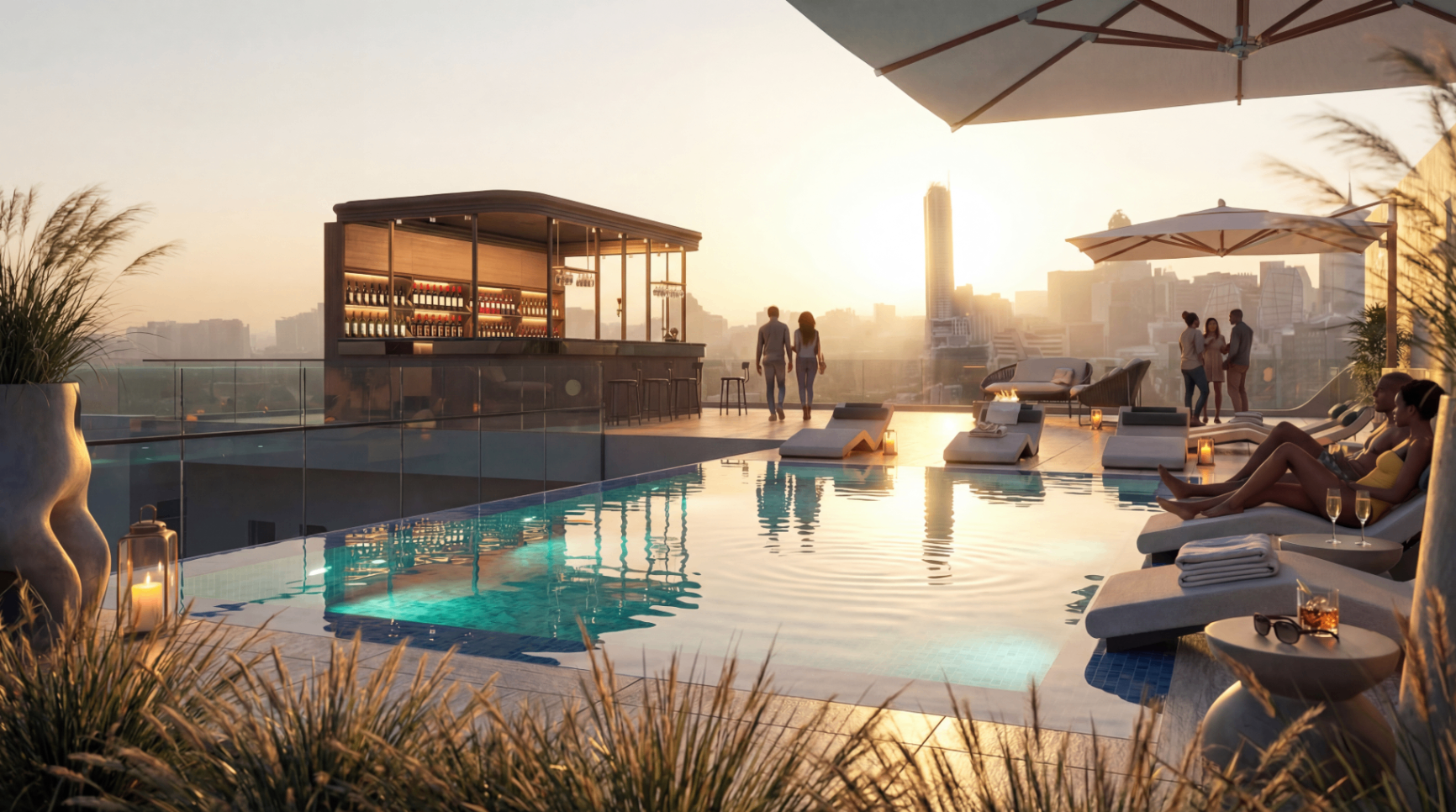 Rooftop Infinity — Sundown