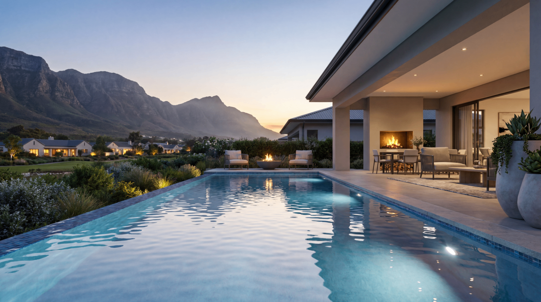 Vineyard Villa — Dusk