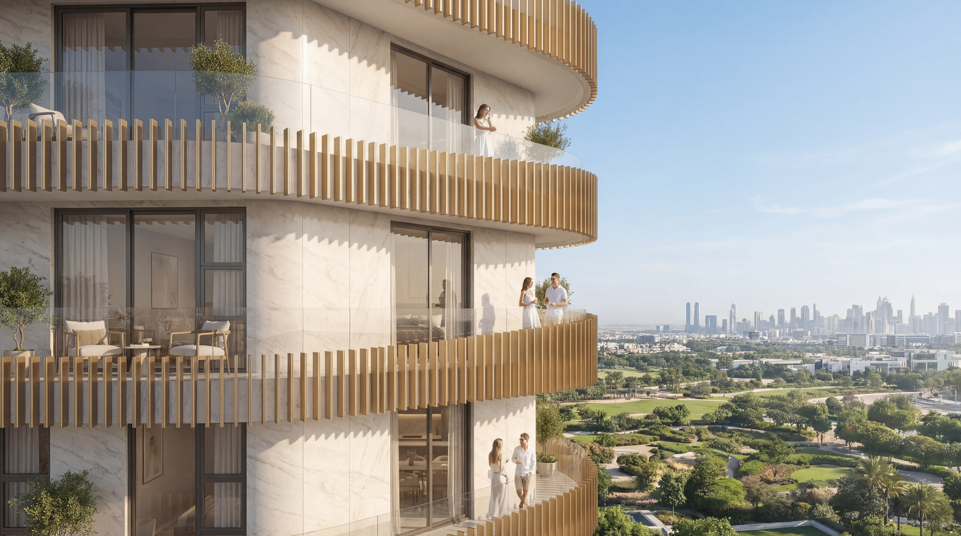 Aurora Tower — Golden Balconies