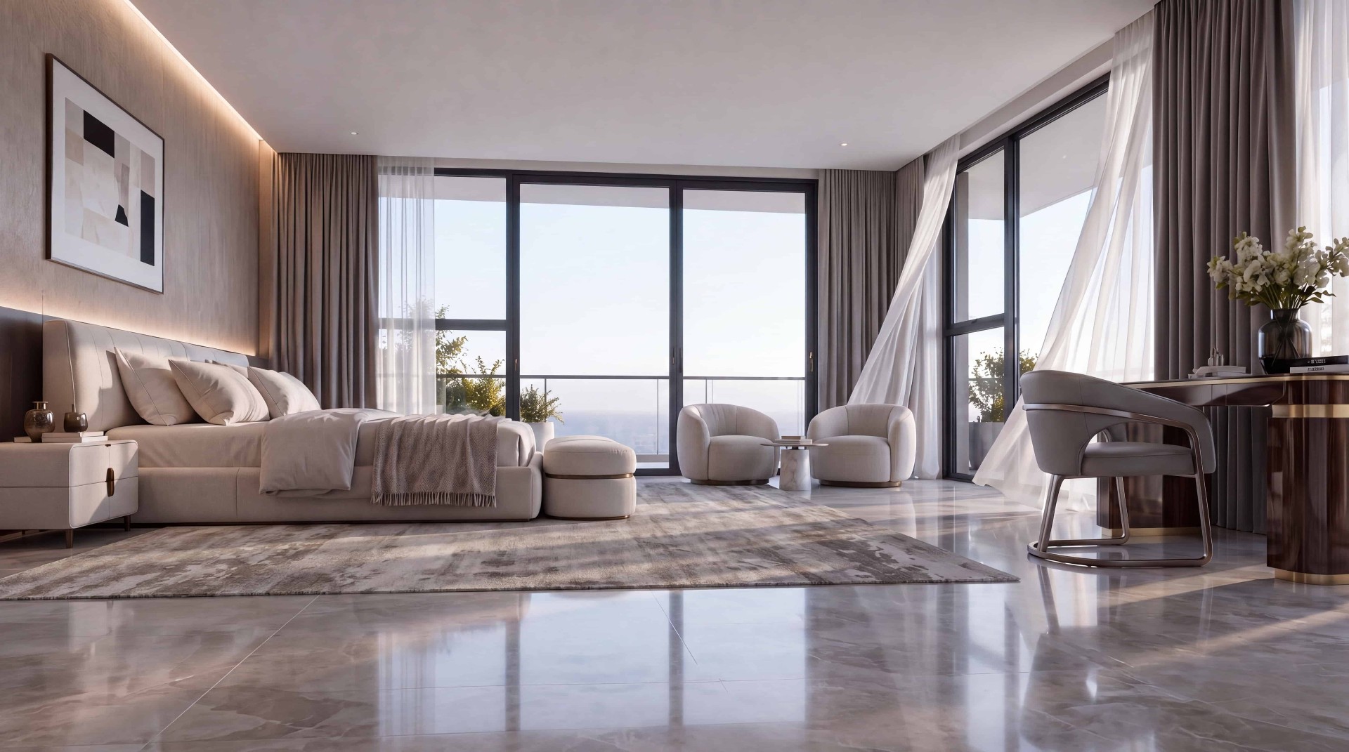 Primary Suite — Skyline View